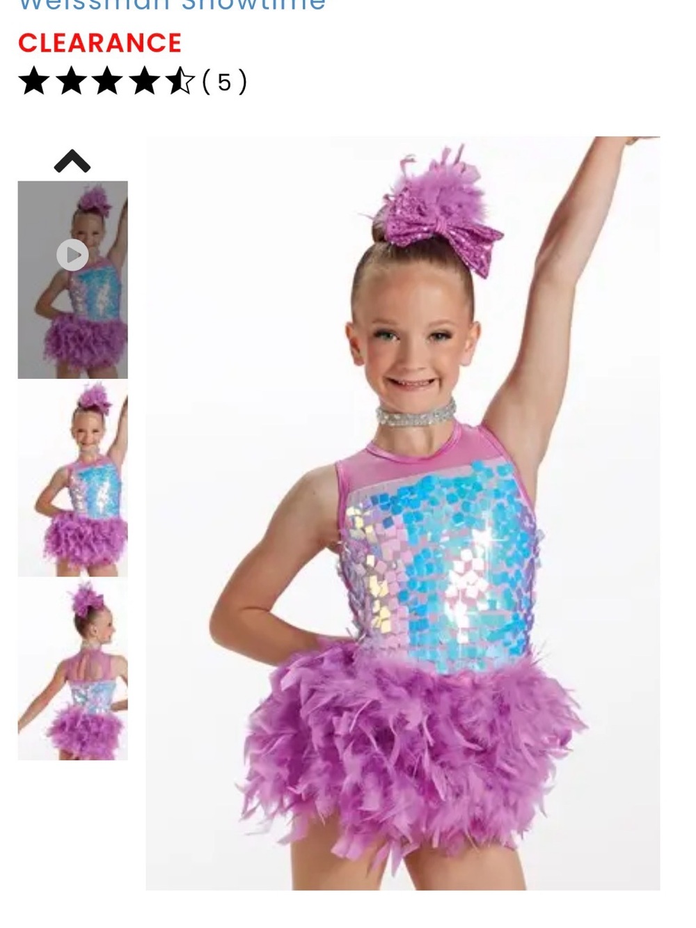 Weissman Pose Girls Dance Costume